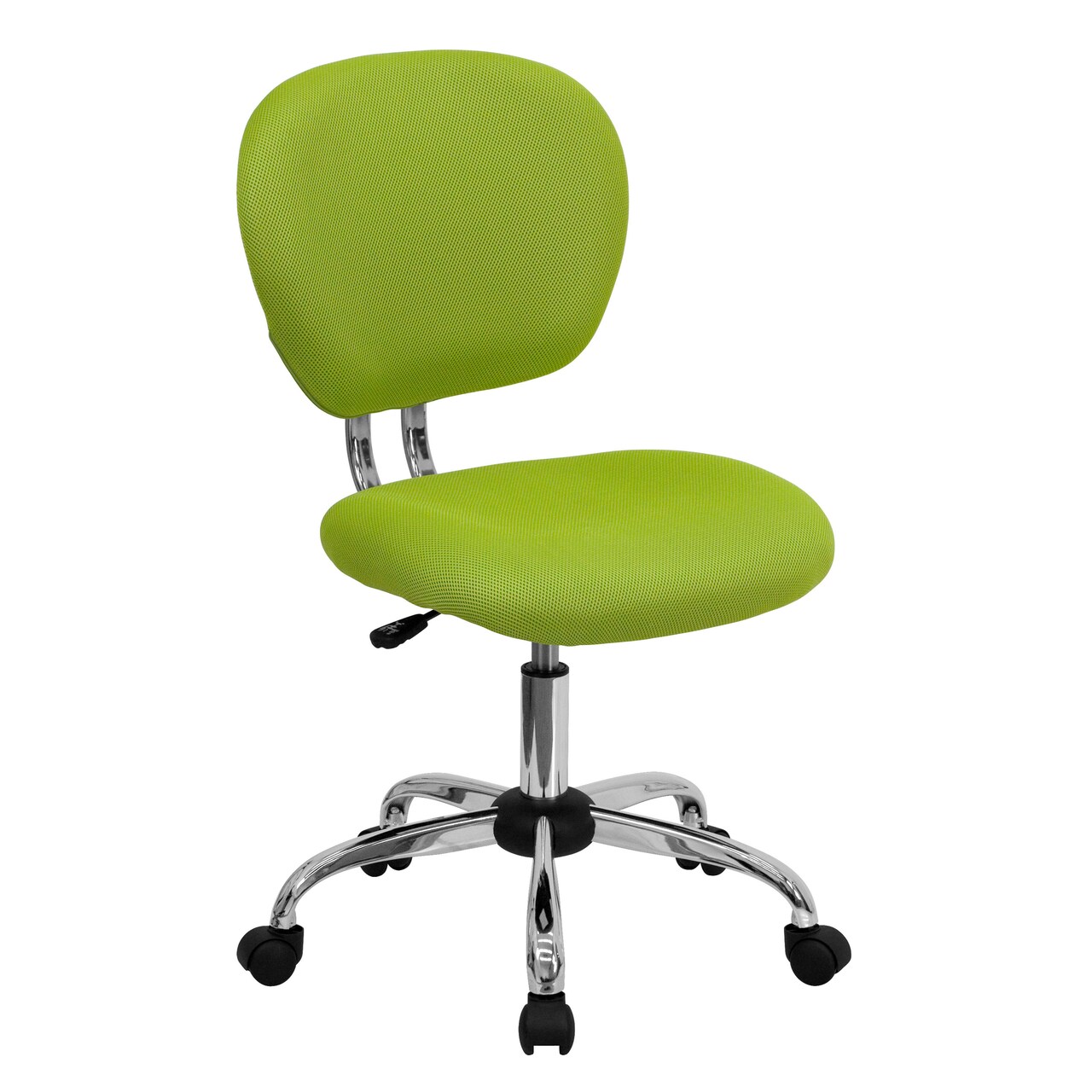 Emma and Oliver Mid-Back Mesh Padded Swivel Task Office Chair with Chrome Base